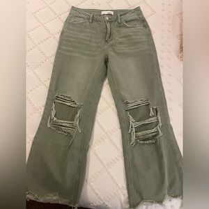 Vervet Olive Green Jeans
